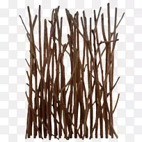 浮木折叠屏风花园树枝-木材