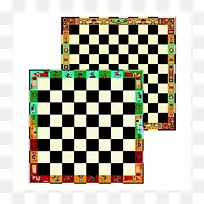 棋子画八皇后拼图-国际象棋