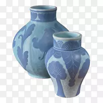 瑞典古斯塔夫斯堡陶瓷花瓶