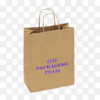 纸袋、塑料袋、牛皮纸购物袋和手推车.袋