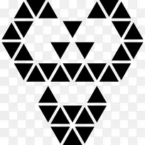 多边形对称形状三角形点反射形状