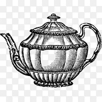茶杯爱丽丝在仙境中的冒险画茶会-茶