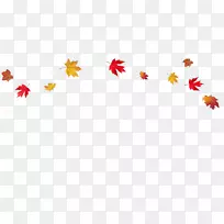 秋叶彩色剪贴画-秋天