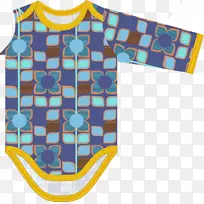 袖子连衣裙套装婴儿和蹒跚学步的单件缝纫式样衬衫