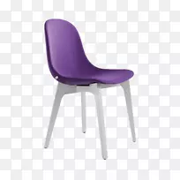 塑料紫罗兰色餐椅