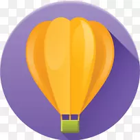 地球热气球大气-心脏气球