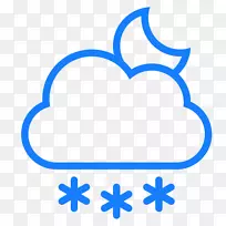天气预报雨季电脑图标-天气