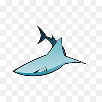 安魂曲鲨鱼动物剪贴画-鲨鱼