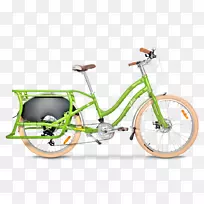 Yuba boda v3跨越式货运自行车BionX-自行车