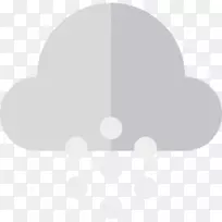云计算机图标雪天气云