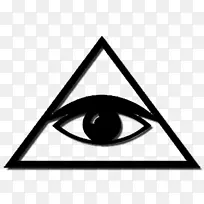 天眼符号第三眼计算机图标.眼睛