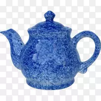 茶壶蓝白陶器陶瓷壶