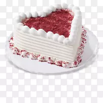 冰淇淋蛋糕红天鹅绒蛋糕层蛋糕-冰淇淋