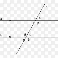 横向平行线垂直角