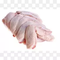 水牛翼鸡作为食物烤鸡肉-鸡