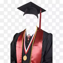 长袍，校服，学术帽，毕业典礼礼服-连衣裙