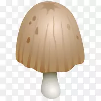 蘑菇毛墨帽木耳剪贴画-蘑菇