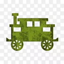 列车拼装运输铁道车厢剪贴画火车