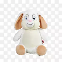 Harlequin兔子儿童礼物刺绣-兔子