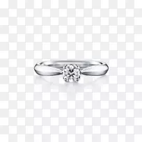 订婚戒指钻石珠宝戒指