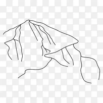 服装画线艺术手指剪贴画