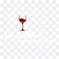 酒杯红葡萄酒标志-葡萄酒