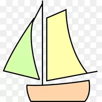 帆船画船夹艺术船