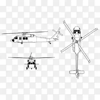 西科尔斯基号-60型黑鹰hh-60铺路鹰sh-60海鹰西科斯基s-70直升机-直升机