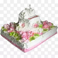 生日蛋糕奶油糖蛋糕装饰-生日