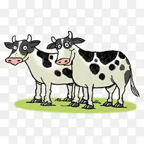 奶牛你有两头牛剪裁艺术-绵羊