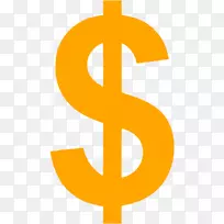 美元签署电脑图标-美元