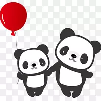 大熊猫熊画夹艺术熊