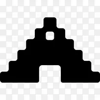 玛雅文明神庙中美金字塔电脑图标阿兹特克-庙宇