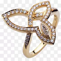哈里温斯顿公司结婚戒指珠宝金戒指