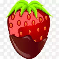草莓天然食品苹果超级食物剪贴画-草莓