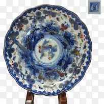 板蓝白陶Imari瓷