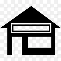 房屋标志立面电脑图标-房屋