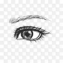 画眼艺术素描-眼睛