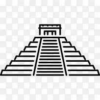 El Castillo，Chichen Itza中美洲金字塔玛雅文明计算机图标-金字塔