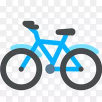 自行车框架自行车车轮表情符号混合自行车-表情符号