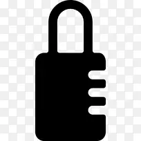 计算机图标卡安全密码挂锁