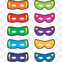 超级英雄面具布告牌学校面具