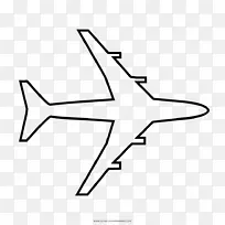 飞机绘图航空运输着色书-飞机