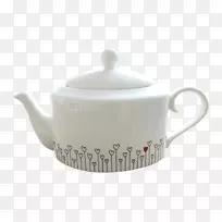 茶壶碟瓷盖茶壶壶