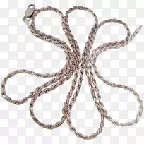 钢丝绳链项链纯银绳缘