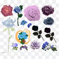 花园玫瑰，花卉设计，蜈蚣玫瑰，切花