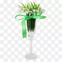 花卉设计花瓶切花雪滴花瓶
