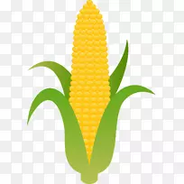 玉米上的玉米甜玉米剪辑艺术-玉米片