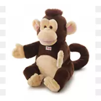 亚马逊网站手木偶填充动物&可爱的玩具-猴子