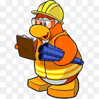 企鹅岛建筑工程建筑工人-建筑工人